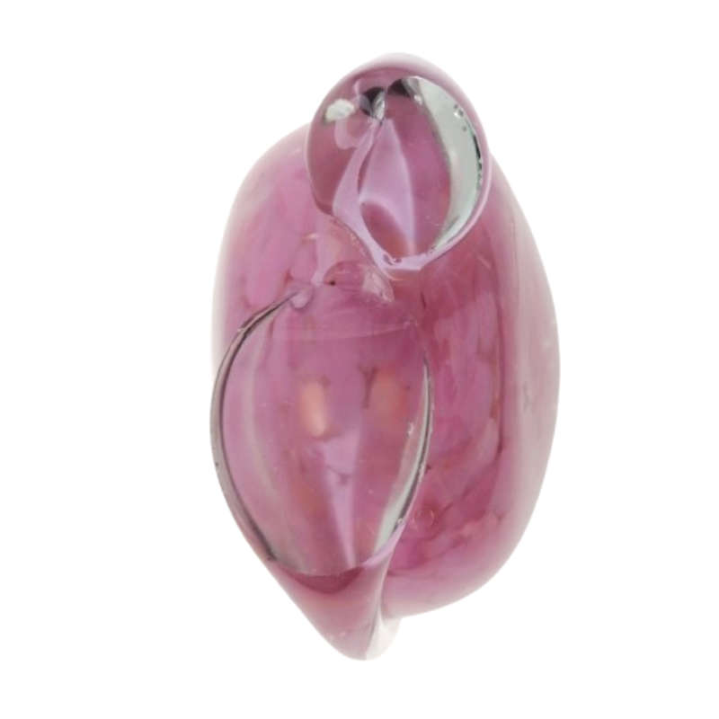 Mdina Hand Blown Pink Mottled Pink Vase