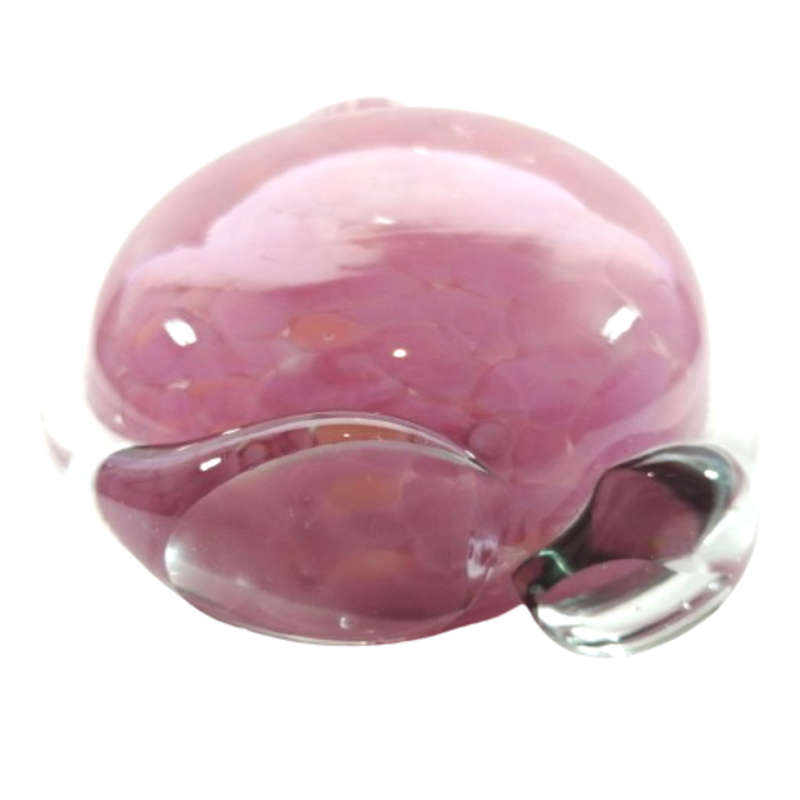 Mdina Hand Blown Pink Mottled Pink Vase