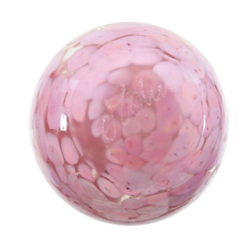 Mdina Hand Blown Pink Mottled Pink Vase