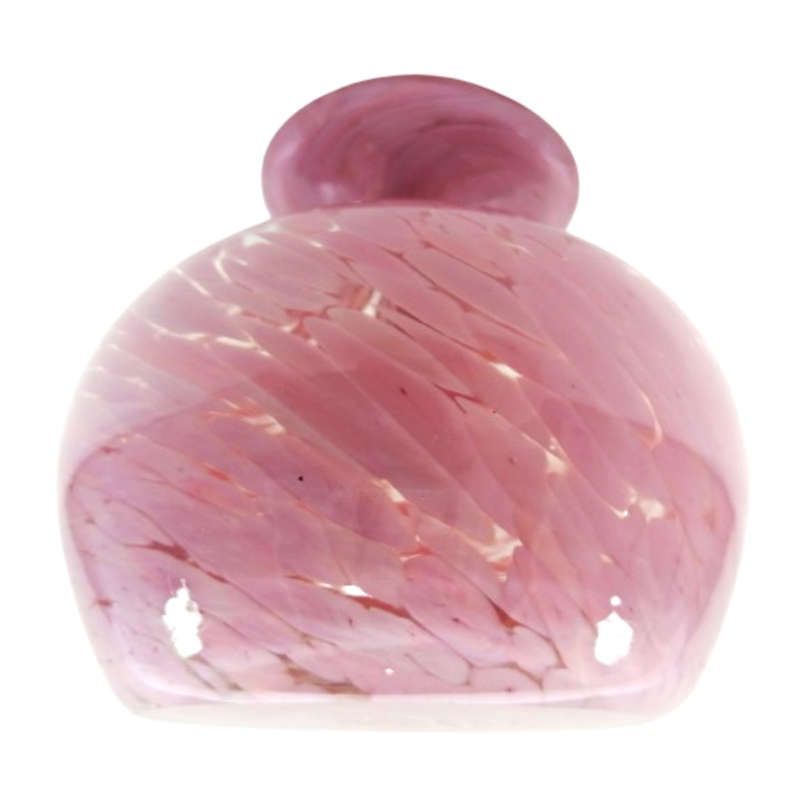Mdina Hand Blown Pink Mottled Pink Vase