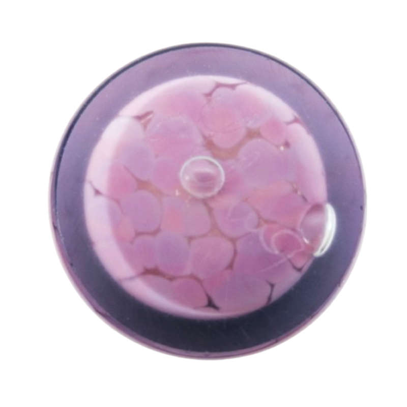 Mdina Hand Blown Pink Mottled Pink Vase