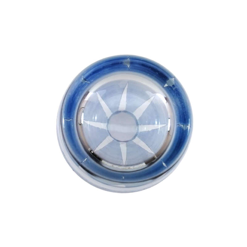Stunning Blue and White Tall Glass Vase