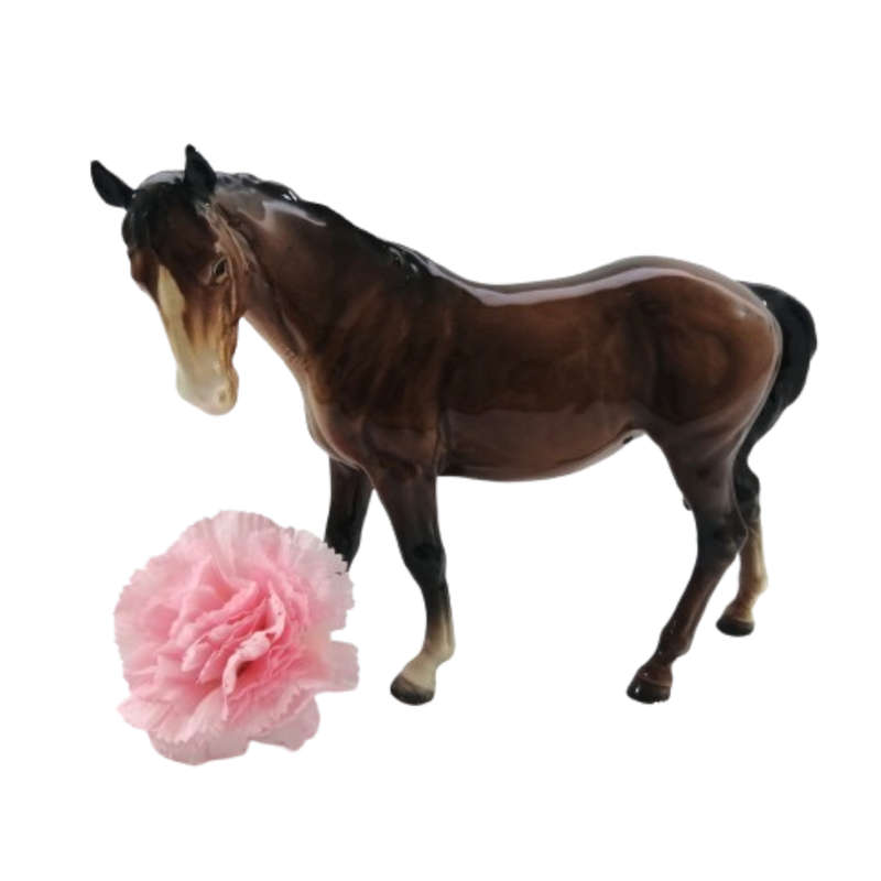 Beswick Brown Horse Figurine Mare Facing Left