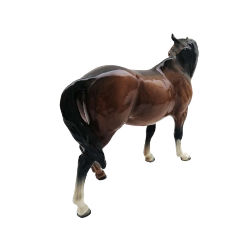 Beswick Brown Horse Figurine Mare Facing Left