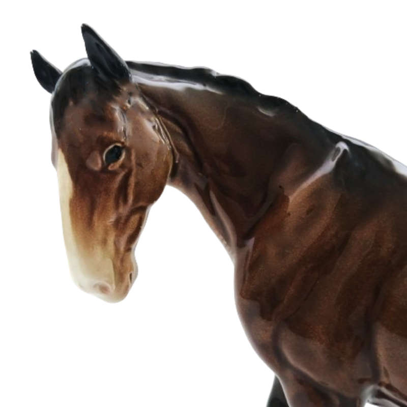 Beswick Brown Horse Figurine Mare Facing Left