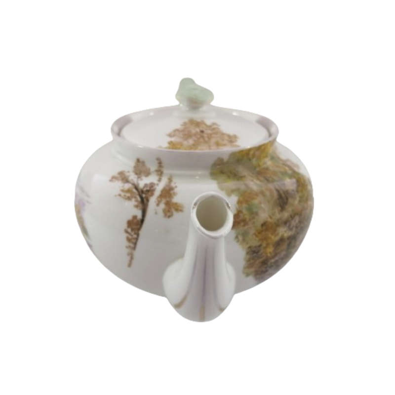 Shelley Fine Bone China Large Tea Pot Hand Painted Heather Decoration
