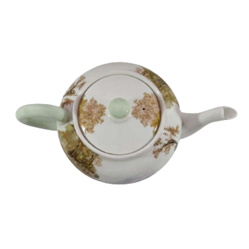 Shelley Fine Bone China Large Tea Pot Hand Painted Heather Decoration