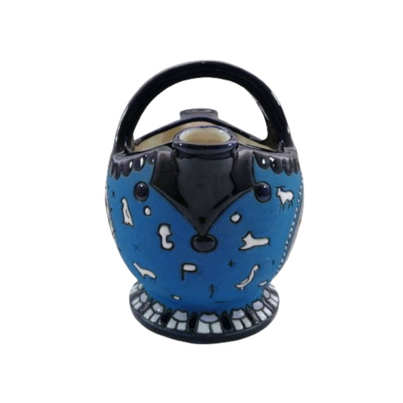 Amphora Czechoslovakian Neo Classical Egyptian Vase