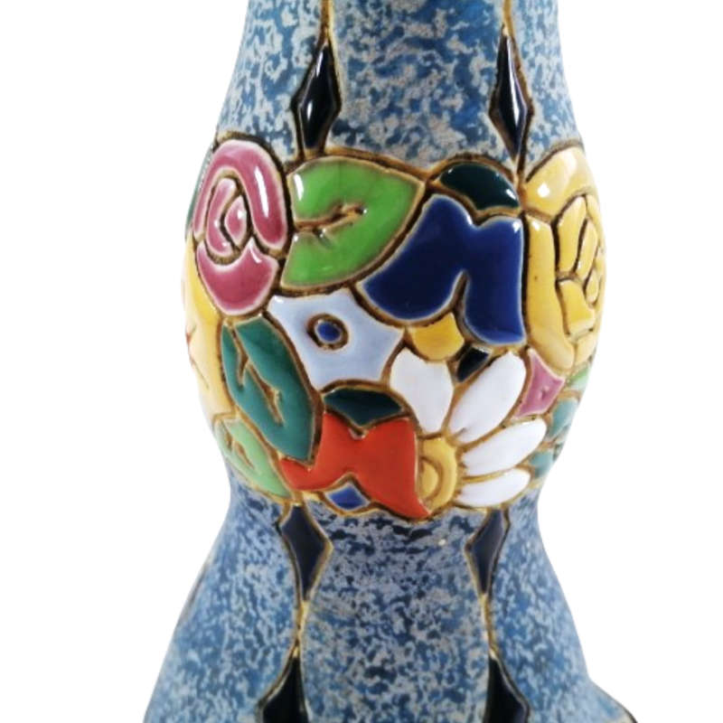Amphora Czechoslovakian Porcelain Tall Vase