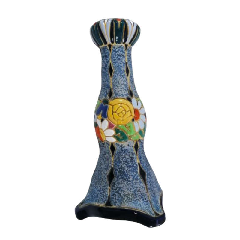 Amphora Czechoslovakian Porcelain Tall Vase