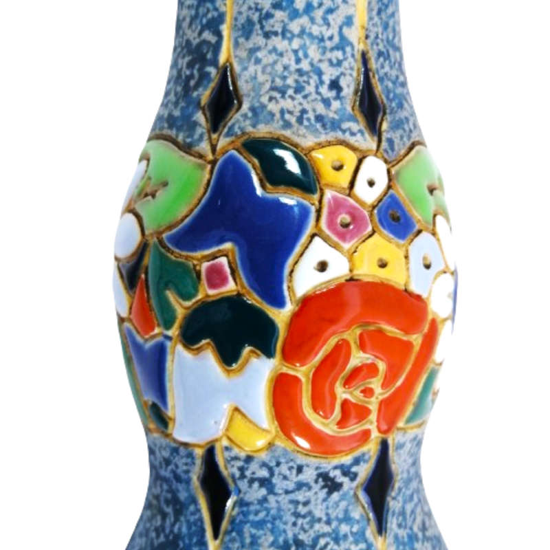 Amphora Czechoslovakian Porcelain Tall Vase