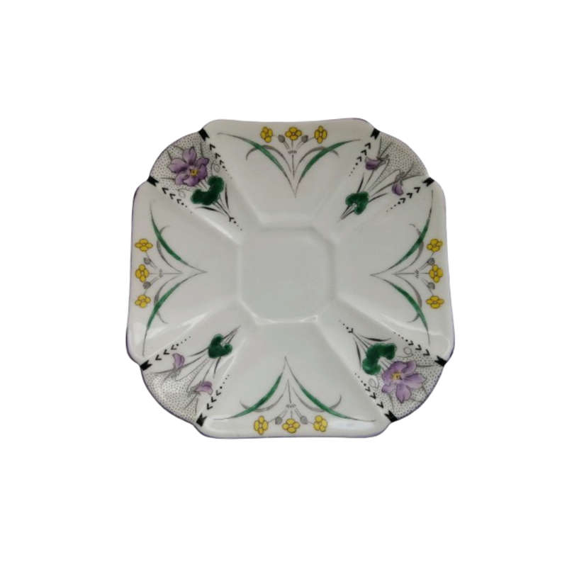 Shelley Pansies Cup & Saucer in the Queen Anne Shape Duo