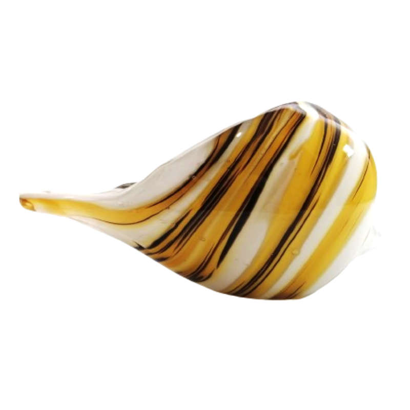 Stunning Hand Blown Art Glass Vase in the form of Shell