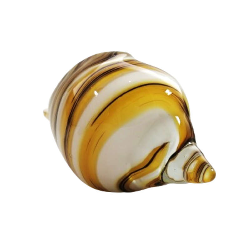 Stunning Hand Blown Art Glass Vase in the form of Shell