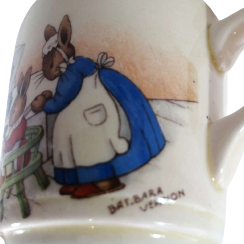 Royal Doulton Bunnykins 1937 - 1953 Signed Cup and Saucer
