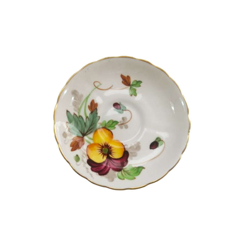 Tuscan Pansies Cup and Saucer Trio