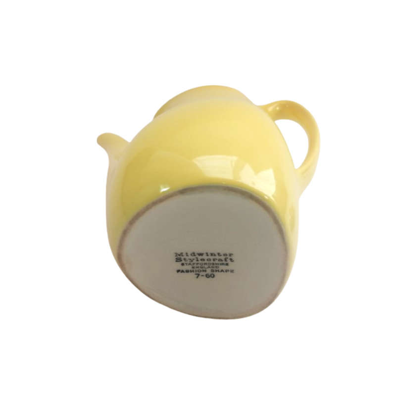 Midwinter Stylecraft Fashion Shape  Yellow Coffee Pot