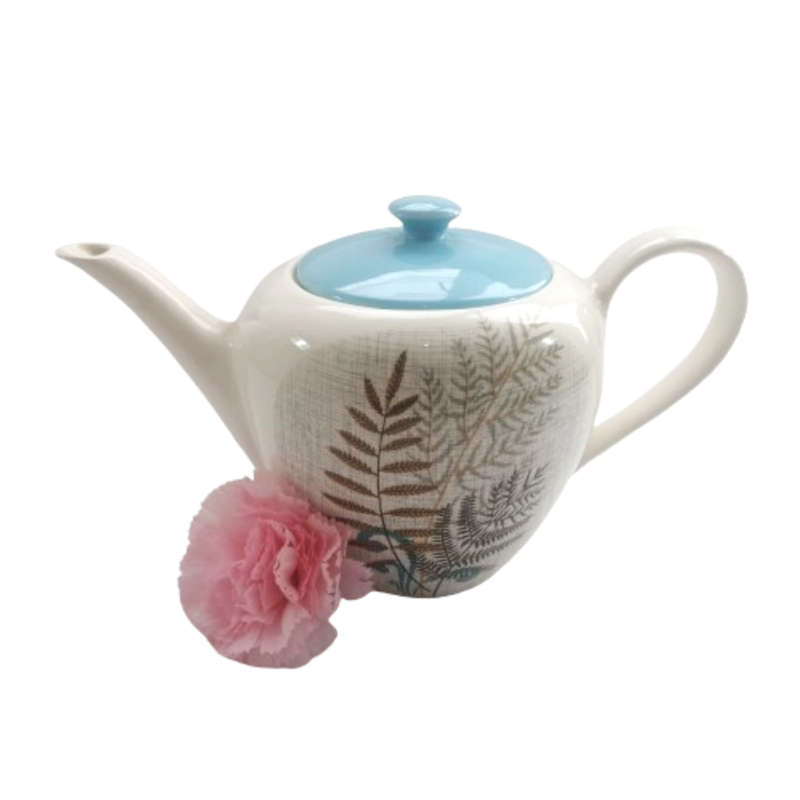 J & G Meakin Rock Fern Art Deco Style Tea Pot
