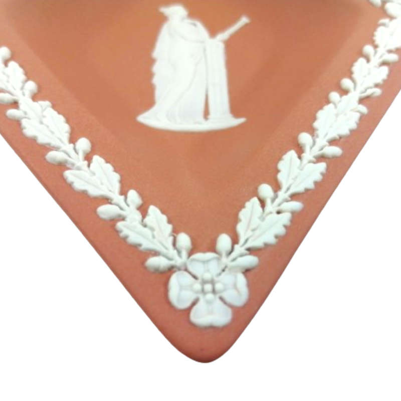 Wedgwood Terracotta Taupe Jasper Diamond Trinket Dish