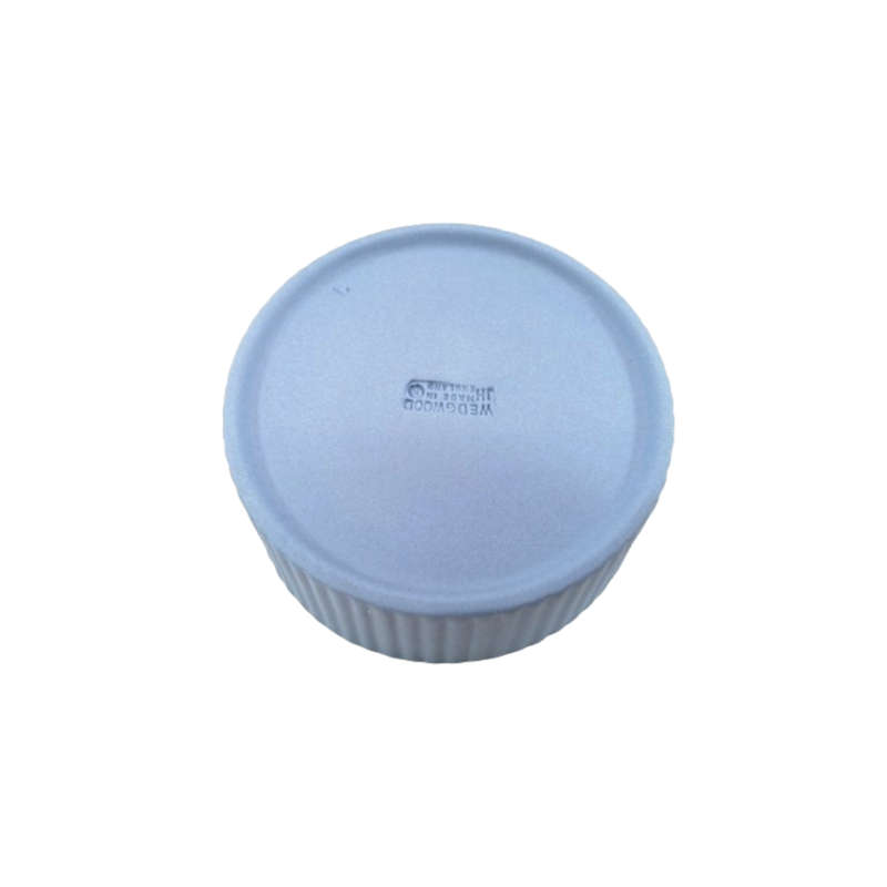 Wedgwood Jasper Blue Round Ribbed Lidded Pot