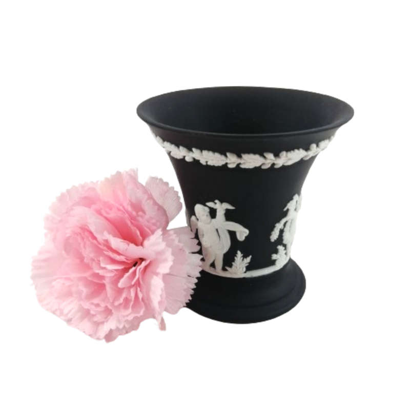 Wedgwood Jasper Black Vase