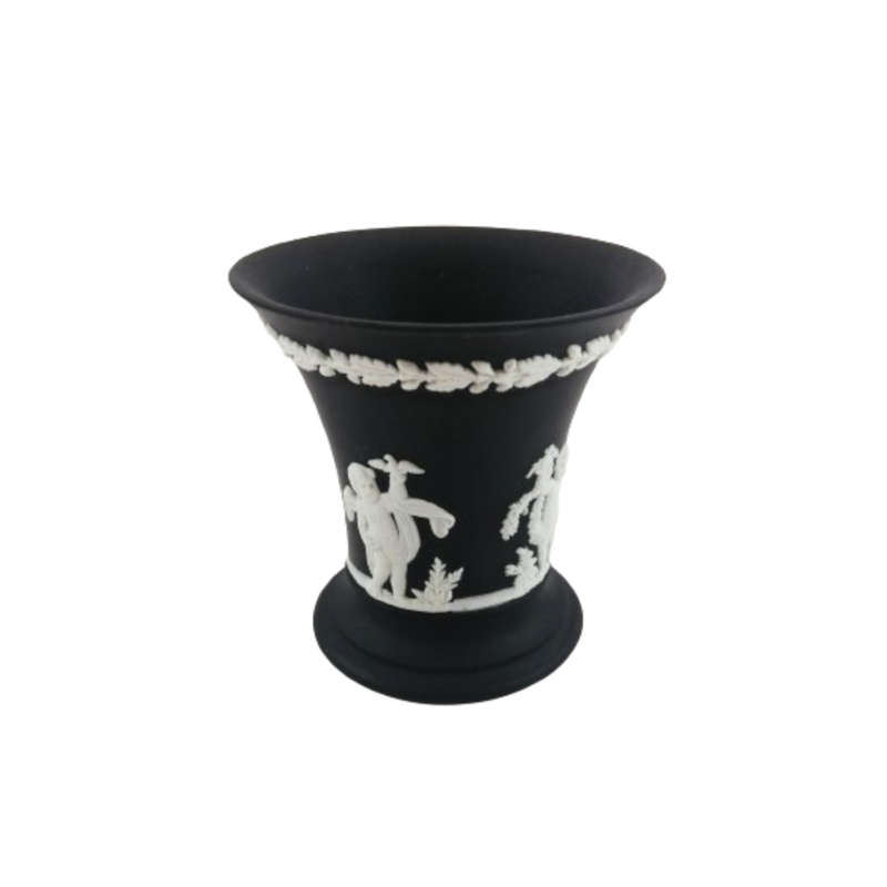 Wedgwood Jasper Black Vase