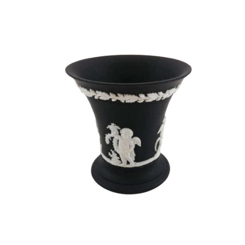 Wedgwood Jasper Black Vase