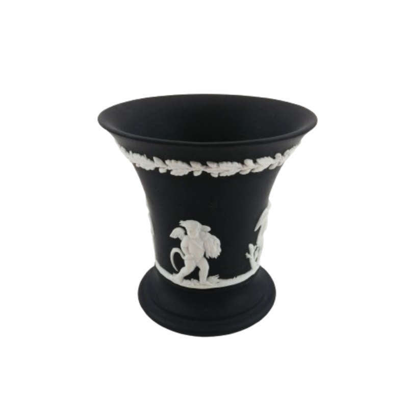 Wedgwood Jasper Black Vase