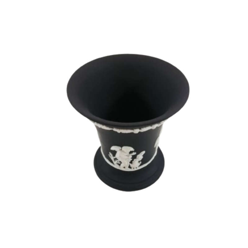 Wedgwood Jasper Black Vase