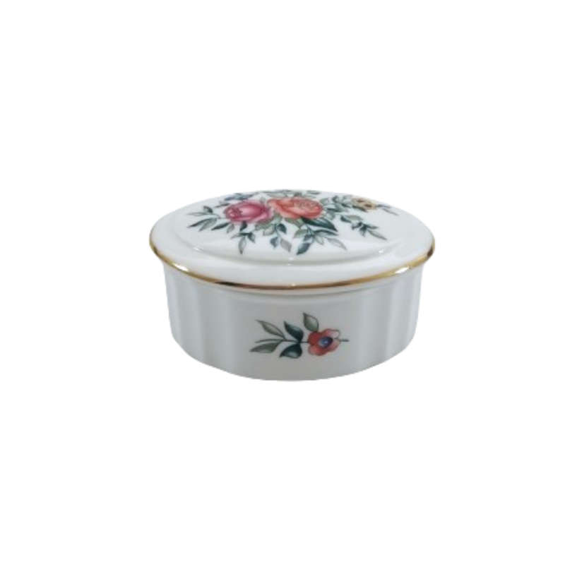 Wedgwood Avebury Round Fluted Trinket Lidded Dish