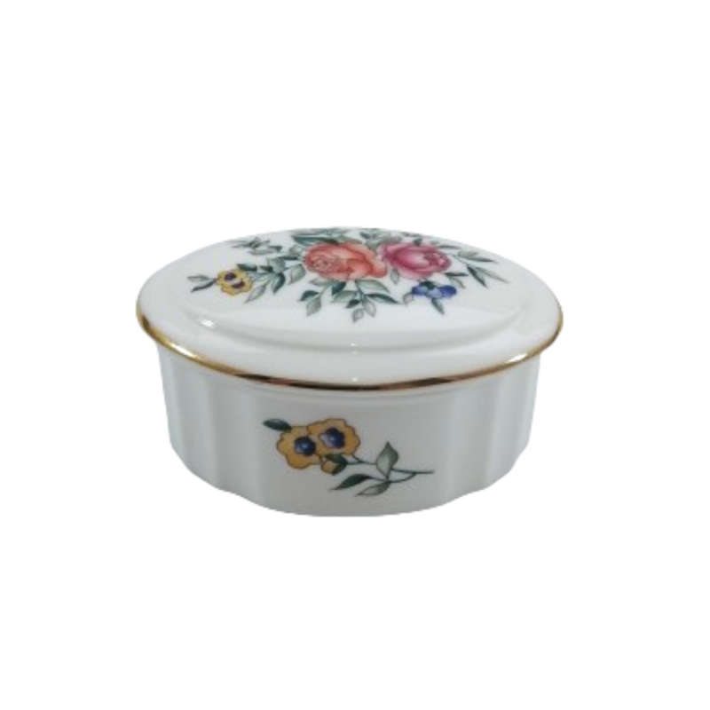Wedgwood Avebury Round Fluted Trinket Lidded Dish