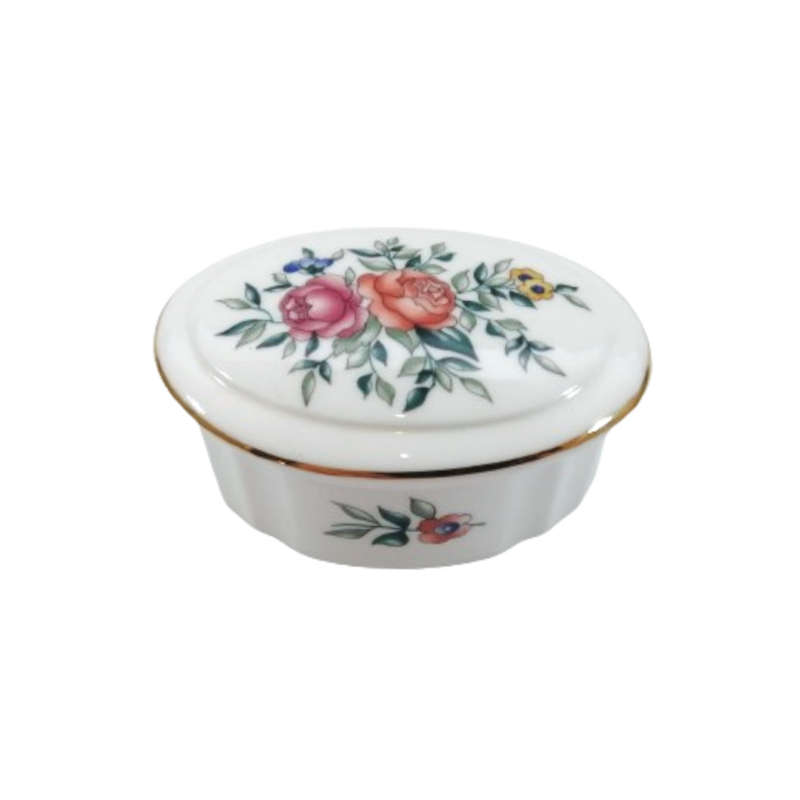 Wedgwood Avebury Round Fluted Trinket Lidded Dish