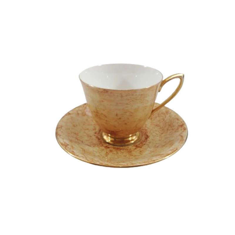 Royal Albert Bone Gossamer Orange Marbled Trio
