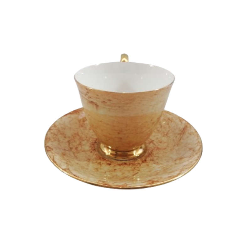 Royal Albert Bone Gossamer Orange Marbled Trio