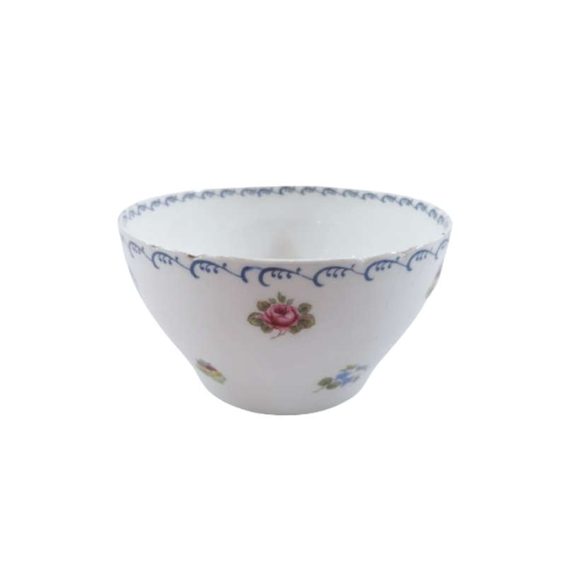 Shelley Sugar Bowl Pansies, Roses and Forget-me-nots