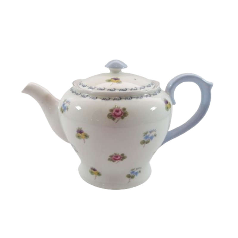 Shelley Tea Pot Pansies, Roses and Forget-me-nots