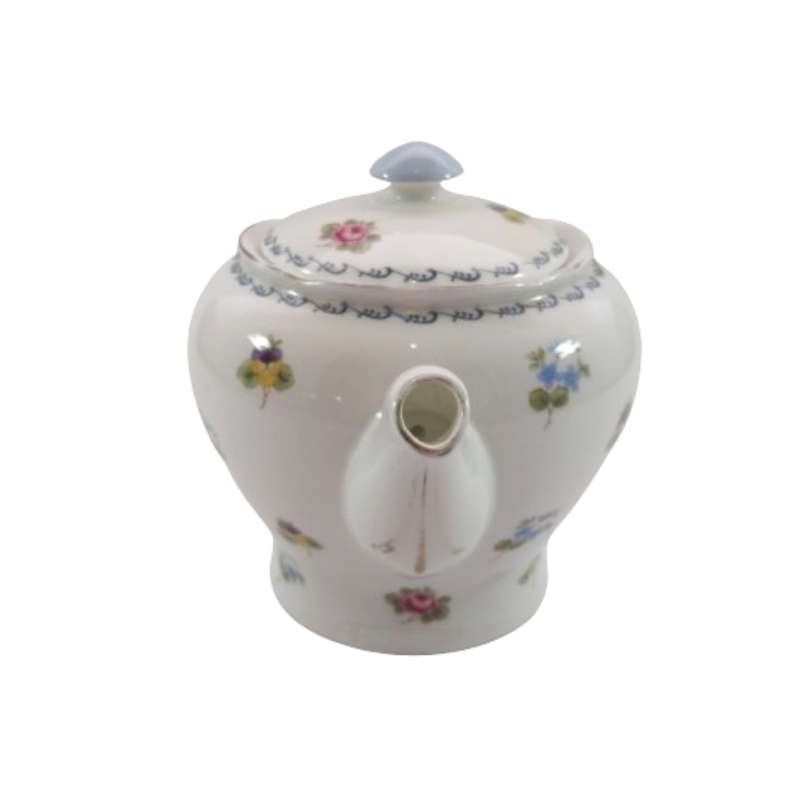 Shelley Tea Pot Pansies, Roses and Forget-me-nots
