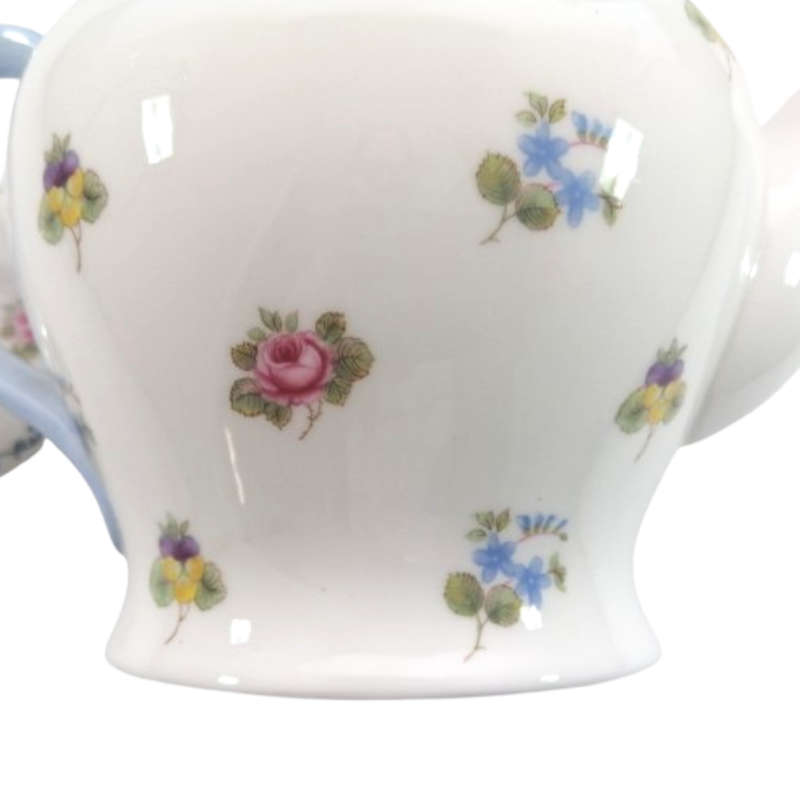 Shelley Tea Pot Pansies, Roses and Forget-me-nots
