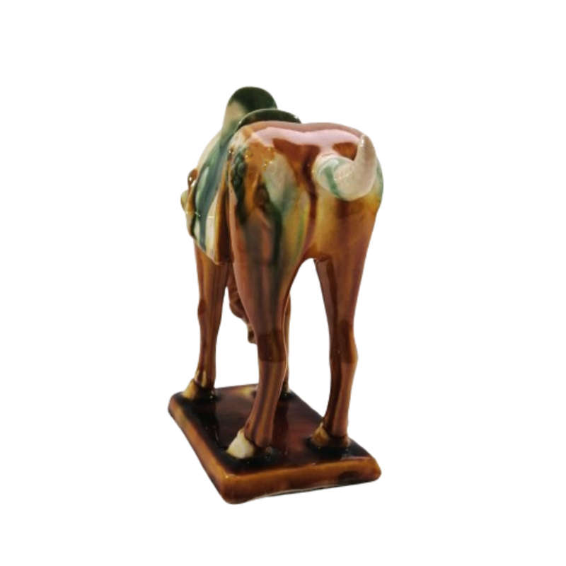 Tang Dynasty Style, Glazed Porcelain War Horse