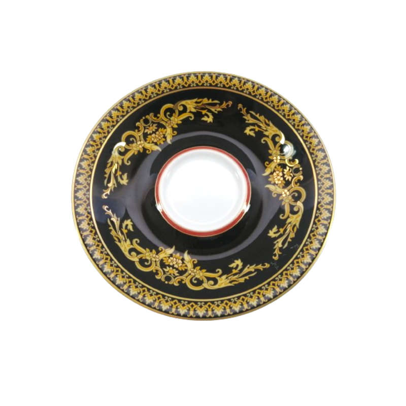 Rosenthal Versace Red Medusa Demitasse Cup and Saucer