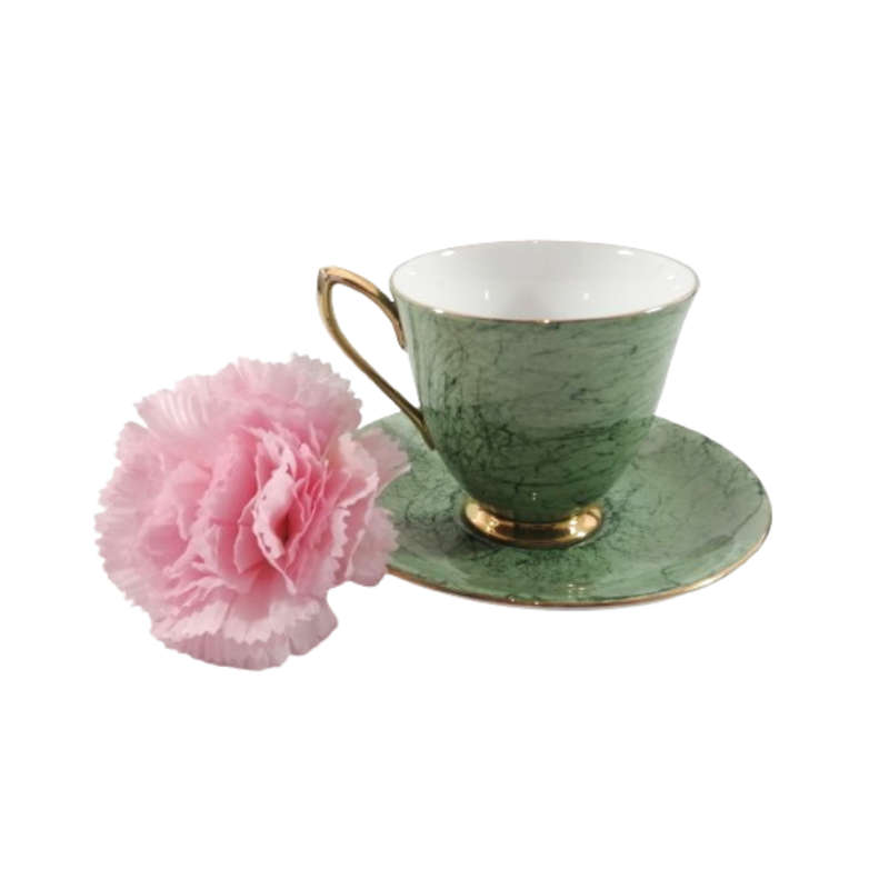 Royal Albert Bone China Gossamer Green Marbled Duo