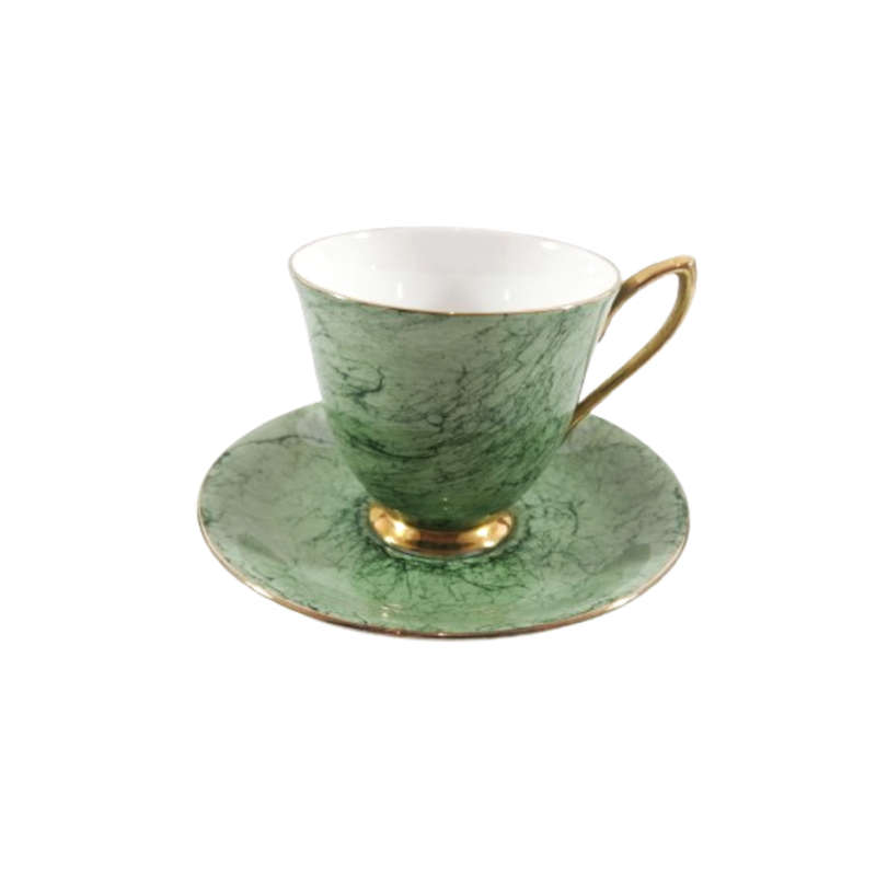 Royal Albert Bone China Gossamer Green Marbled Duo