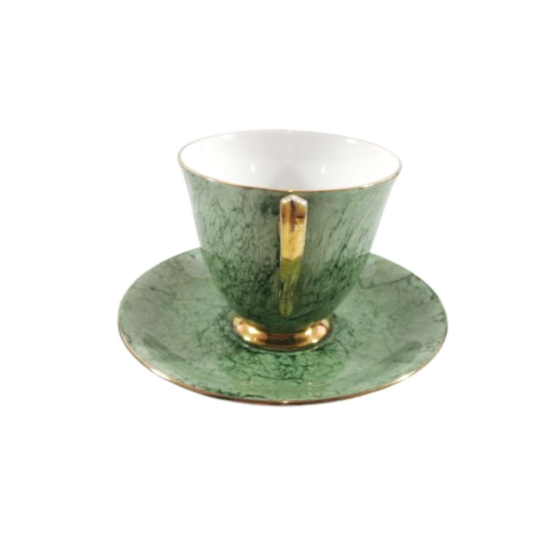 Royal Albert Bone China Gossamer Green Marbled Duo