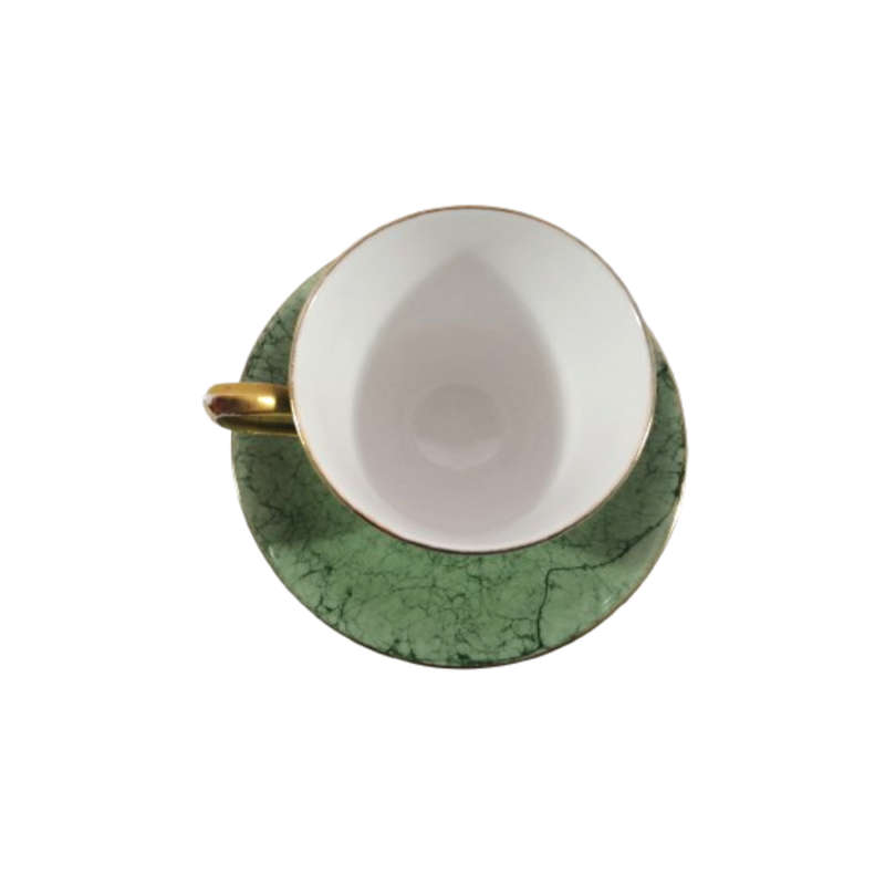 Royal Albert Bone China Gossamer Green Marbled Duo