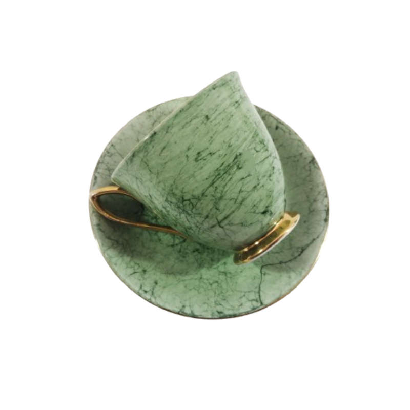 Royal Albert Bone China Gossamer Green Marbled Duo