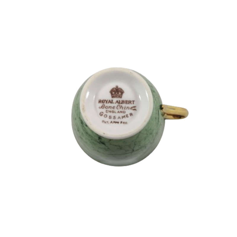 Royal Albert Bone China Gossamer Green Marbled Duo