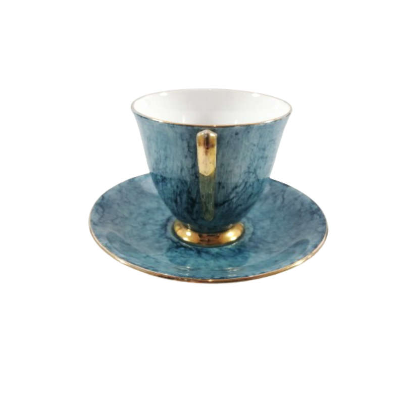 Royal Albert Bone China Gossamer Blue Marbled Duo