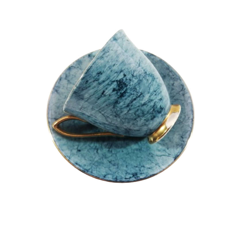 Royal Albert Bone China Gossamer Blue Marbled Duo