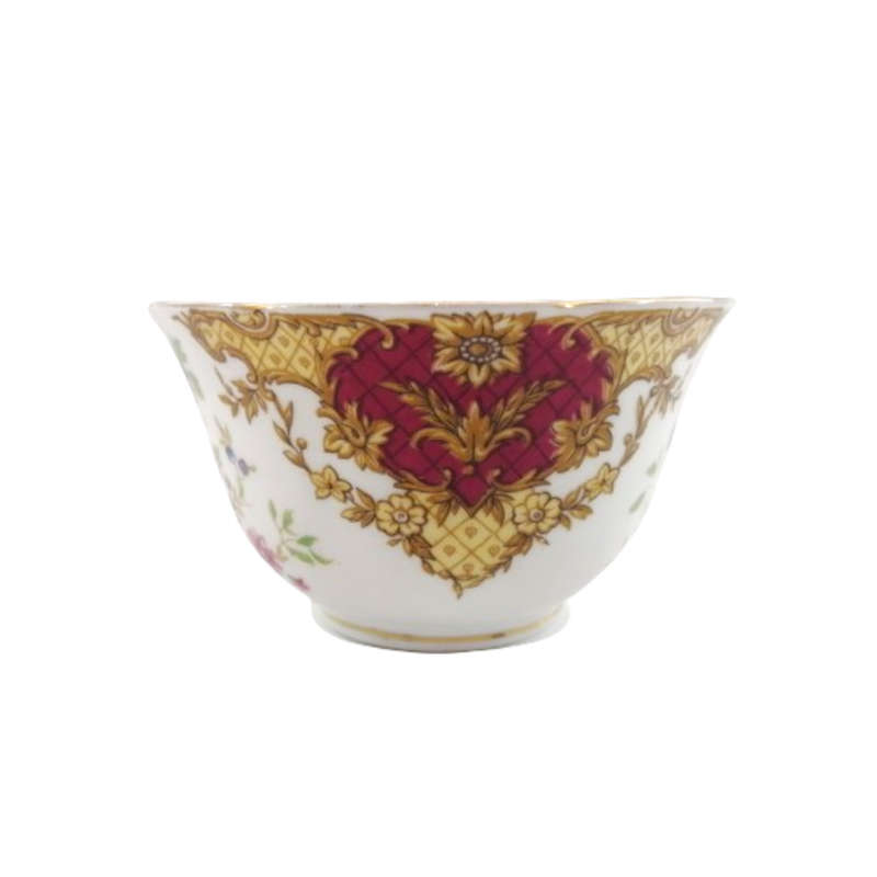 Tuscan Burgundy `Provence` Sugar Bowl - High Tea at Home