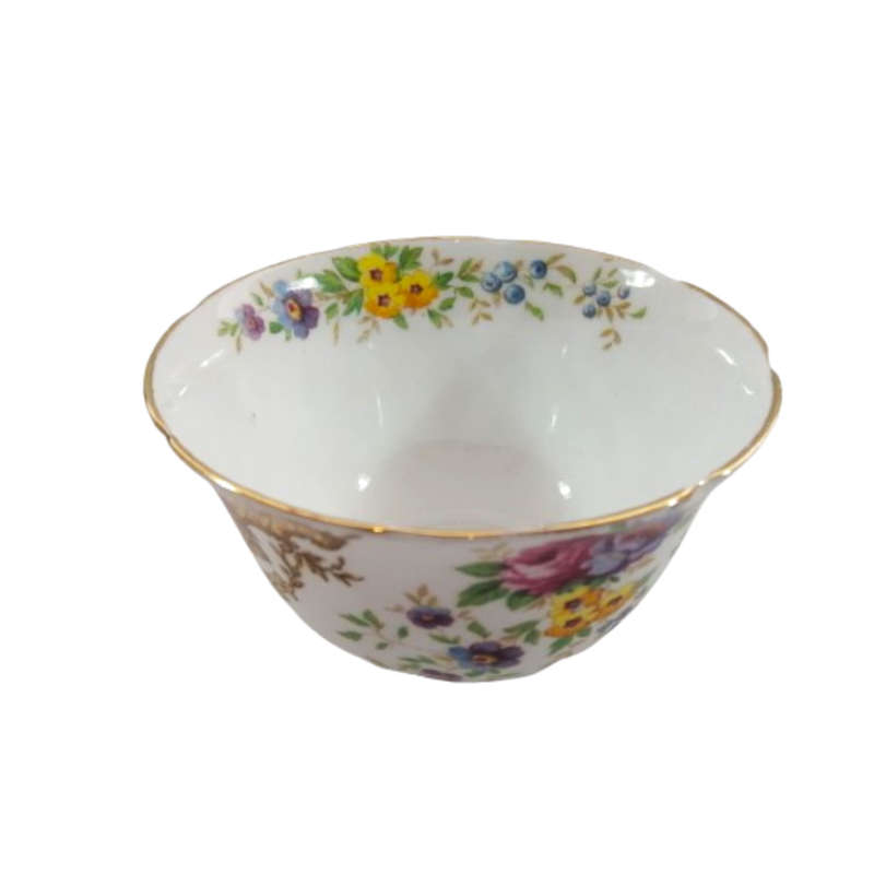 Tuscan Burgundy `Provence` Sugar Bowl - High Tea at Home